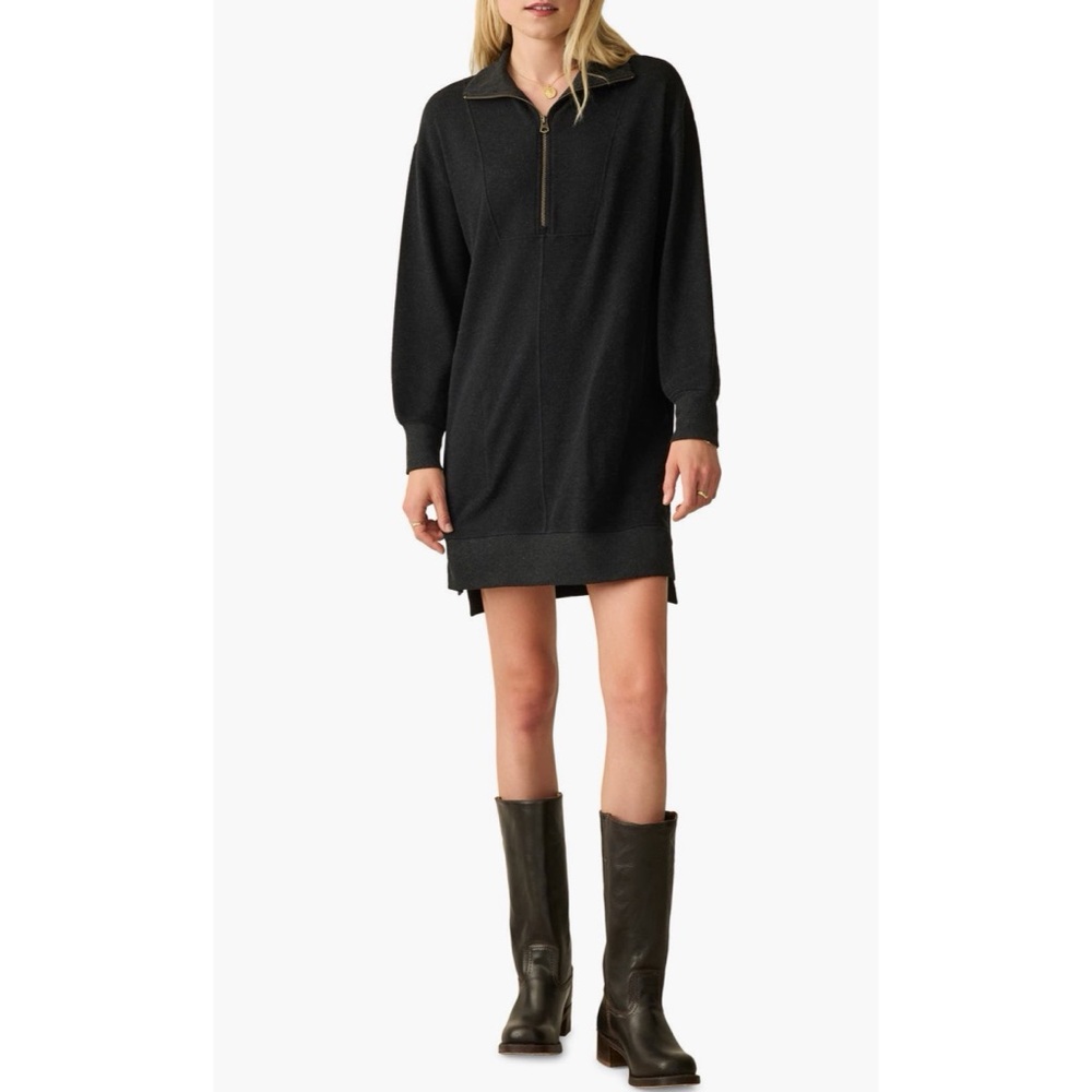 Faherty Legend Zip Sweater Dress